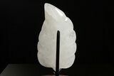 Polished Quartz Leaf with Stand - Madagascar #338390-2